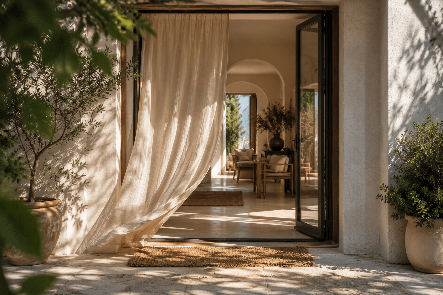 An open and welcoming sunlit entrance